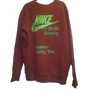 Nike Sportswear Zero Gravity French Terry Crew Cedar Men's Size XLDD6059-646 AF1